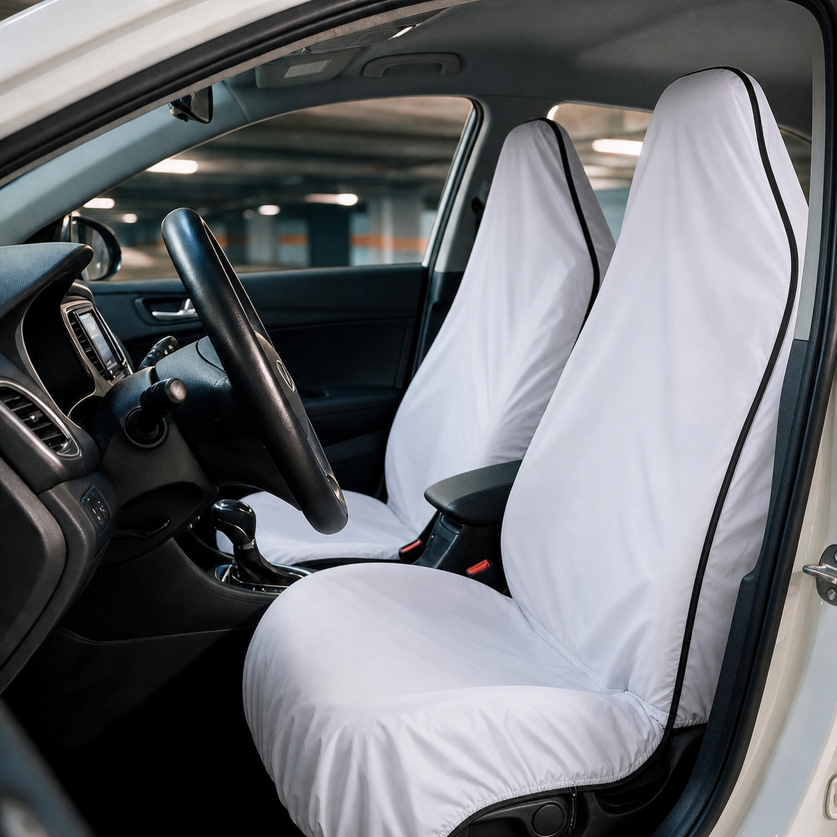 Seat cover set  / White